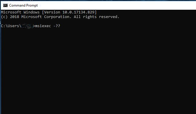 find windows installer with CMD