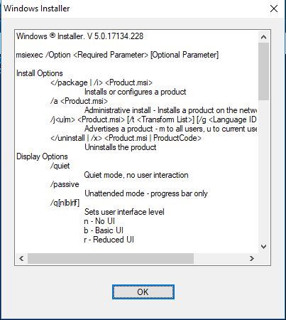 find windows installer with CMD