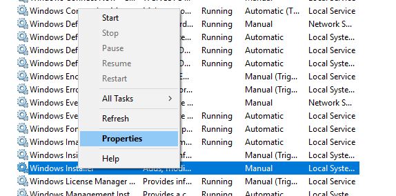 Windows Installer Startup