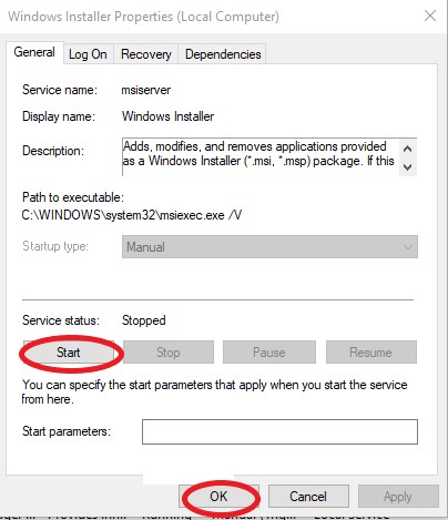 Windows Installer Startup
