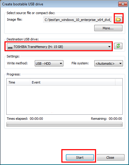 Burning ISO file to USB with PowerISO