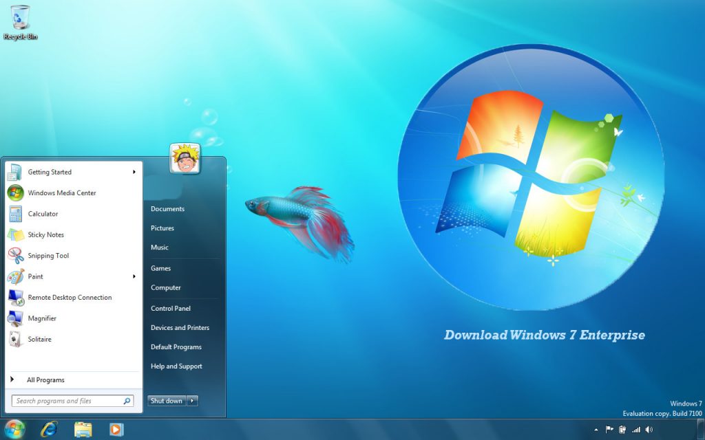 Windows 7 enterprise 32-bit and 64-bit ISO Free download