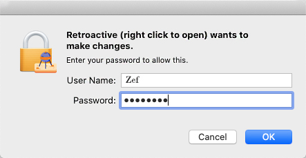 Step 6: Insert user name & password