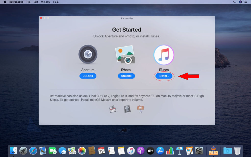 Step 3: Select iTunes