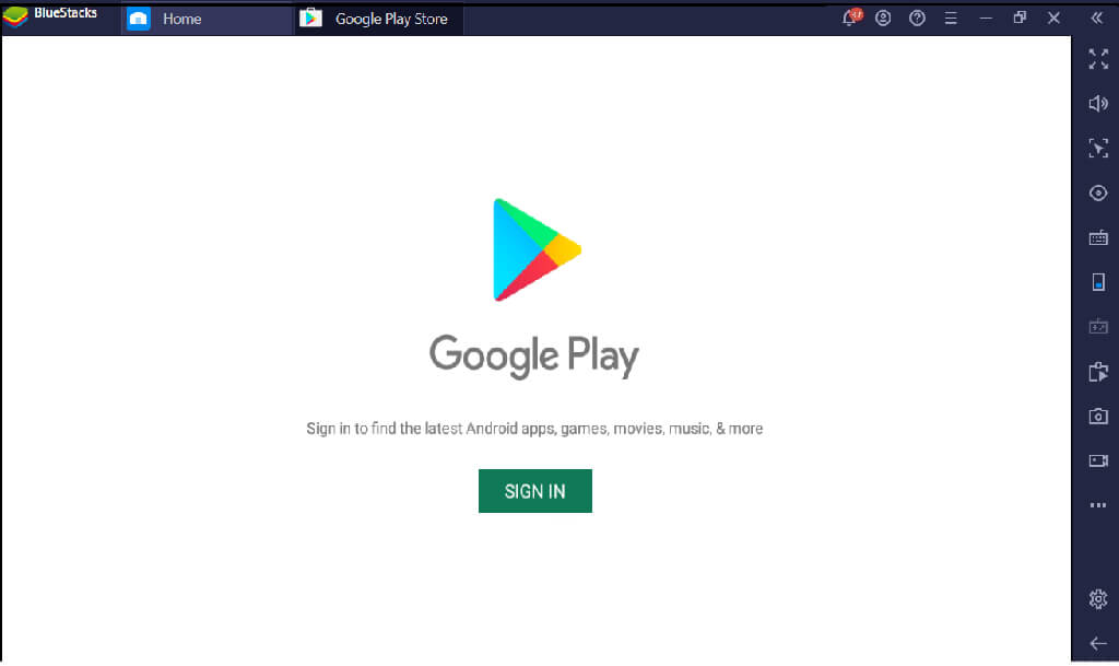 open Google Play Store