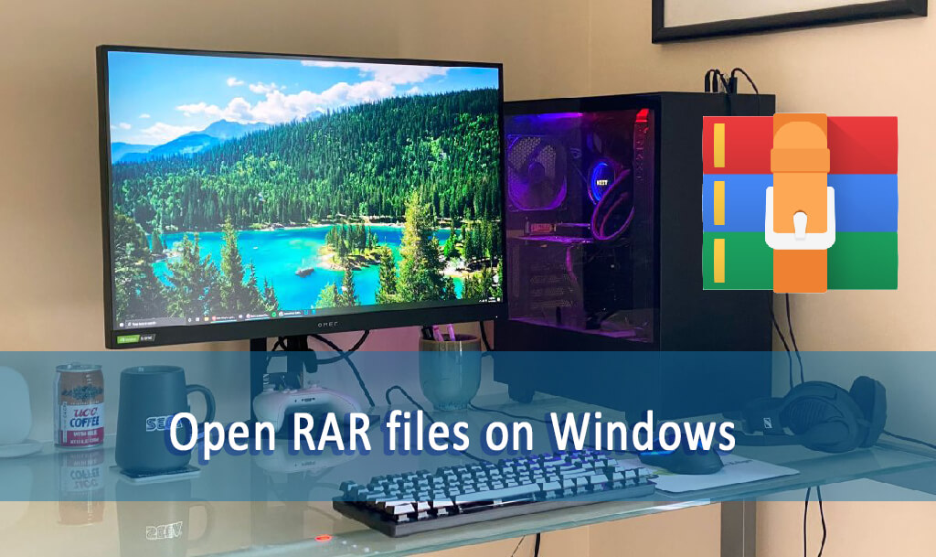 rar file opener on PC