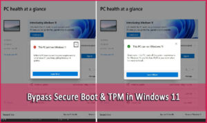 bypass secure boot and tpm for Windows 11