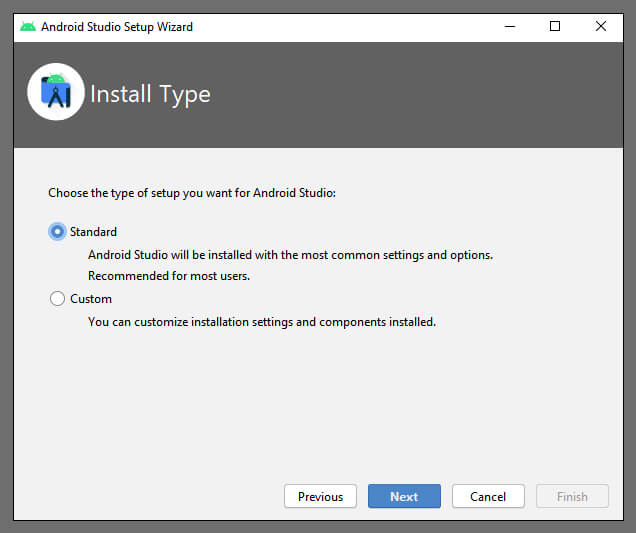 install type-android studio