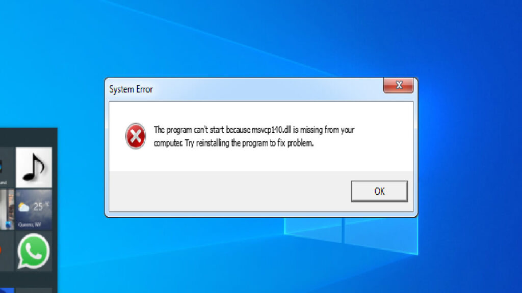 msvcp140dll not found
