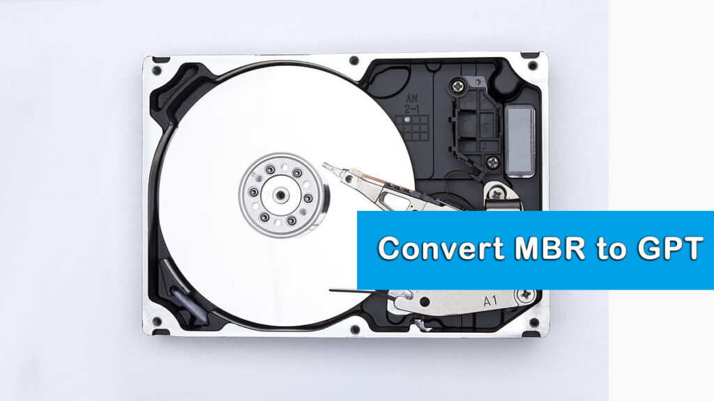 convert MBR to GPT on Windows 10