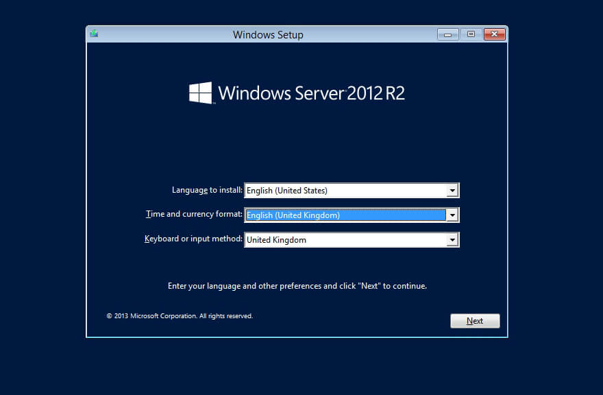 password reset windows server 2012 R2