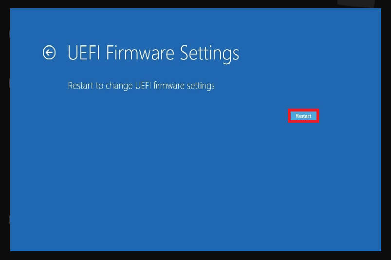 UEFI Firmware Settings