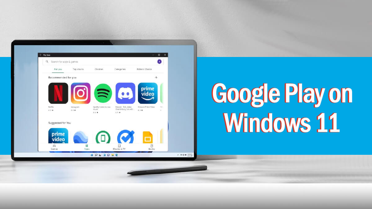 install Google Play on Windows 11
