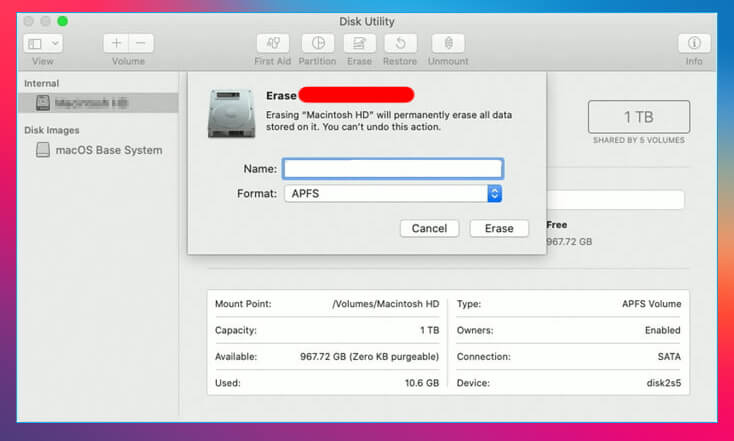 format SSD on Mac