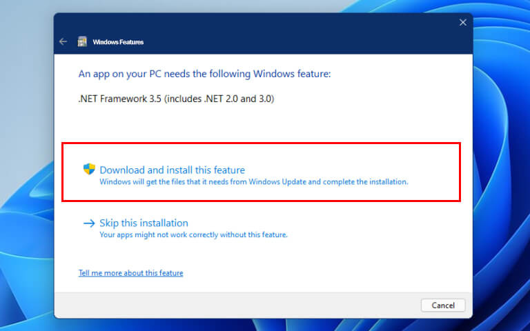 install NET framework on Windows 11