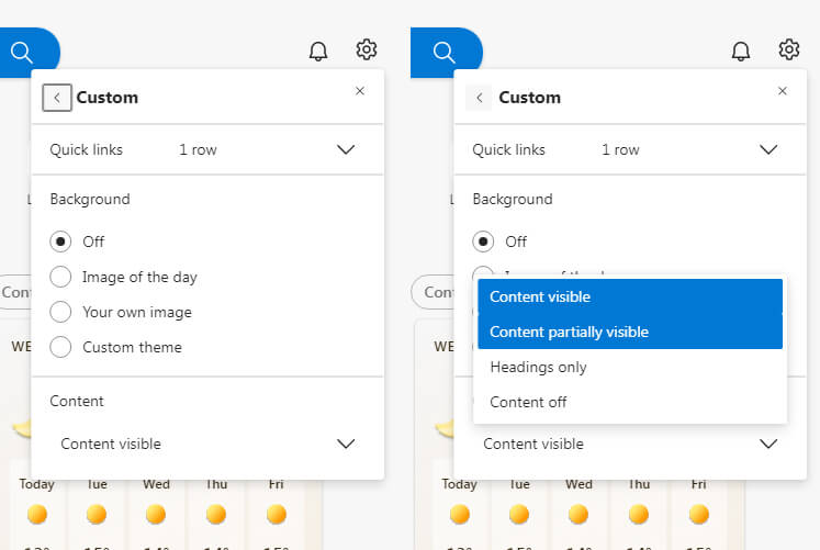 new tab option- microsoft edge