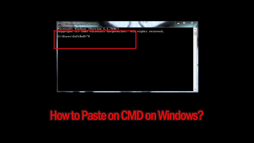 How to Paste on CMD on Windows