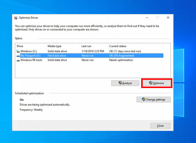 defrag your disk