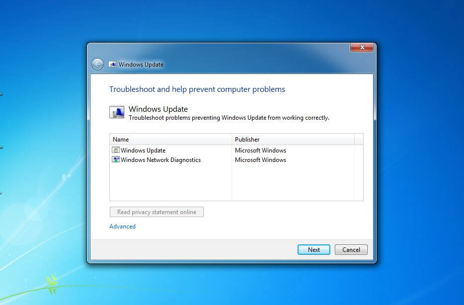 Windows Update Troubleshooter