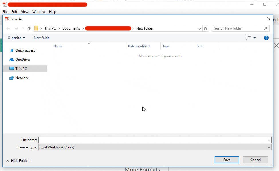 save excel files