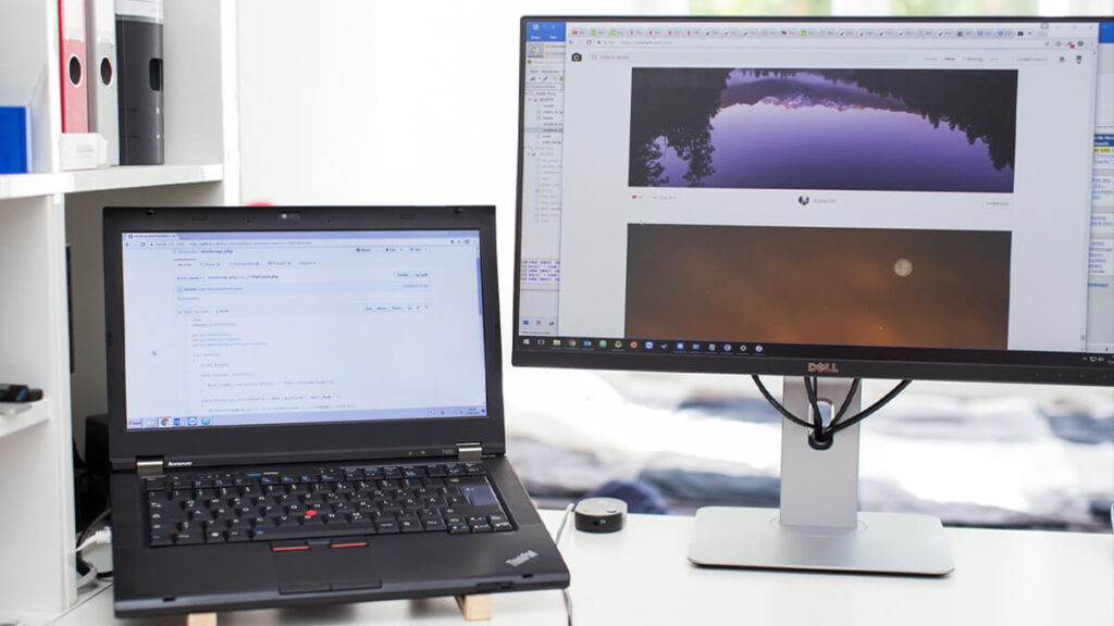 turn windows laptop into desktop pc