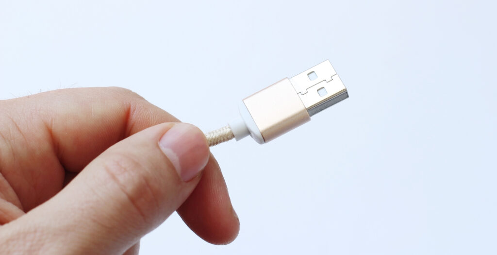 broken USB cable