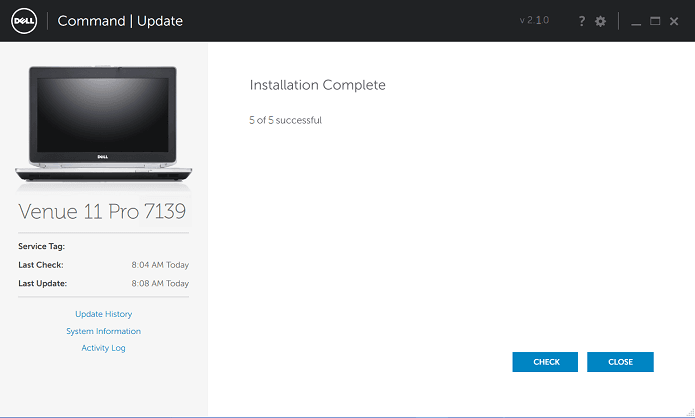 install Dell command update