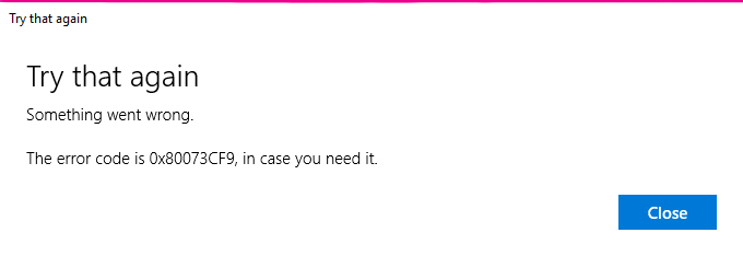 Error Code 0X80070490
